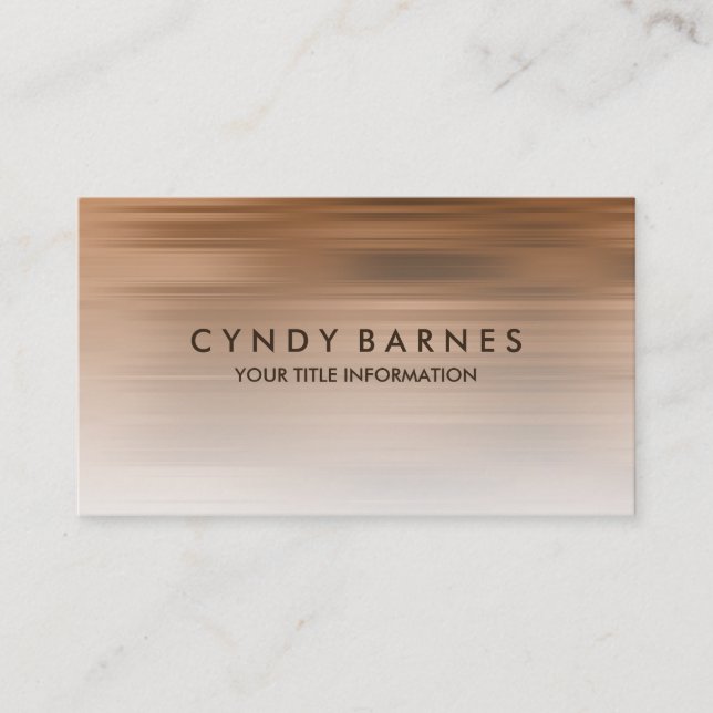 Copper Stripe Business Card (Front)