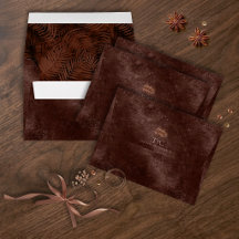 Copper Sunset Palm Leaf Pattern Suede ID1323