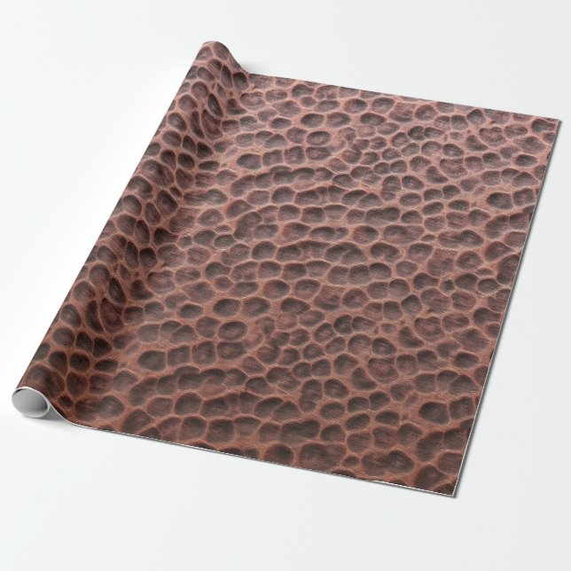 Copper Textured Wrapping Paper (Unrolled)
