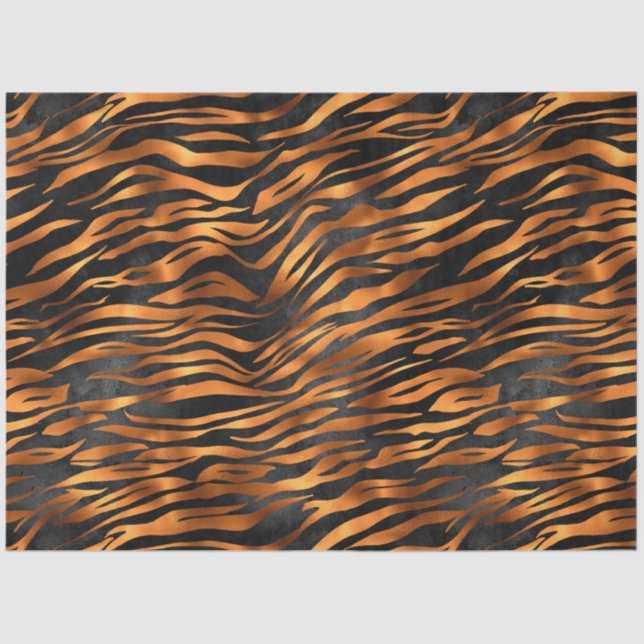 Copper Tiger Series Design 10 Tissue Paper (Front)