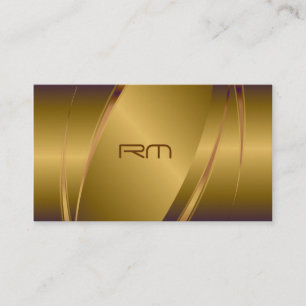 Copper Tint Metallic Look-Stainless Steel Pattern Business Card