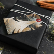 Copper Trees In A Forest Pattern Design