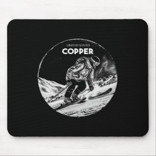 Copper United States Ski Skiing Skier _2 Mouse Mat