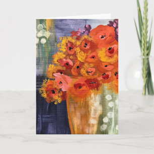 Copper Vase - Blank inside greeting  Card