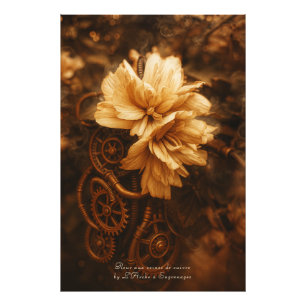 Copper vein flower - photo print