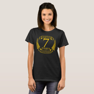 Copper wedding anniversary 7 years T-Shirt