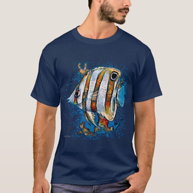 Copperband Butterfly Fish T-shirt (Front)