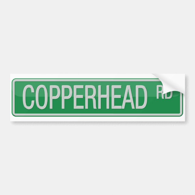 Copperhead Road street sign Bumper Sticker (Front)