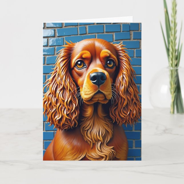 Coppery Fathers Day Fur Card (Front)