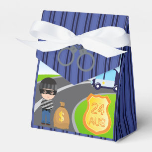 Cops and Robbers Birthday Party Guest Thank You Favour Box