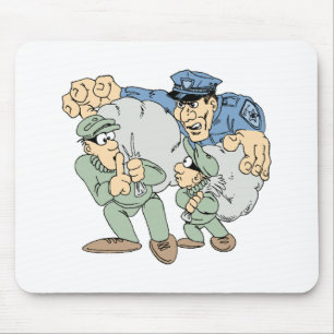 Cops and Robbers Mouse Mat