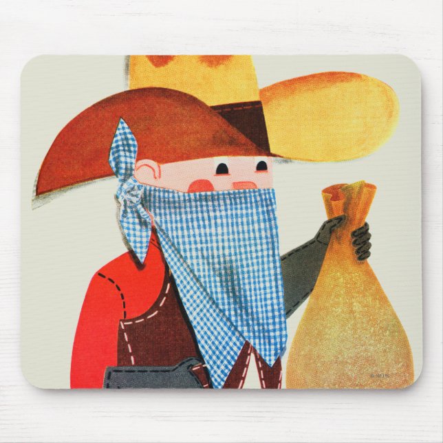 Cops and Robbers Mouse Mat (Front)