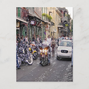 Cops, Bikers, and Voodoo Postcard