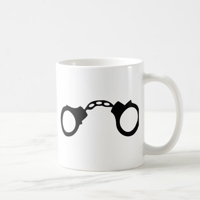cops handcuffs coffee mug (Right)