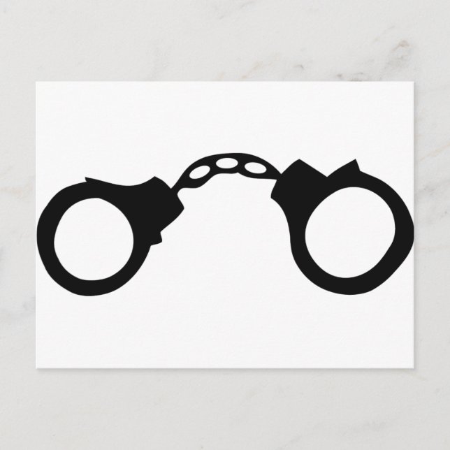 cops handcuffs postcard (Front)