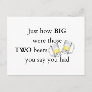 Cops Joke, How big.. Postcard