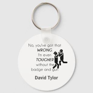 Cops Jokes Gifts Key Ring