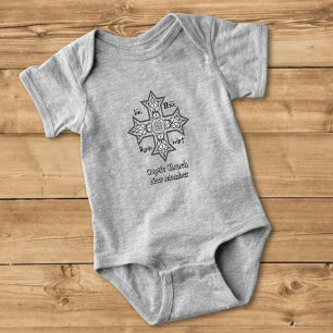 Coptic Cross Baby Bodysuit