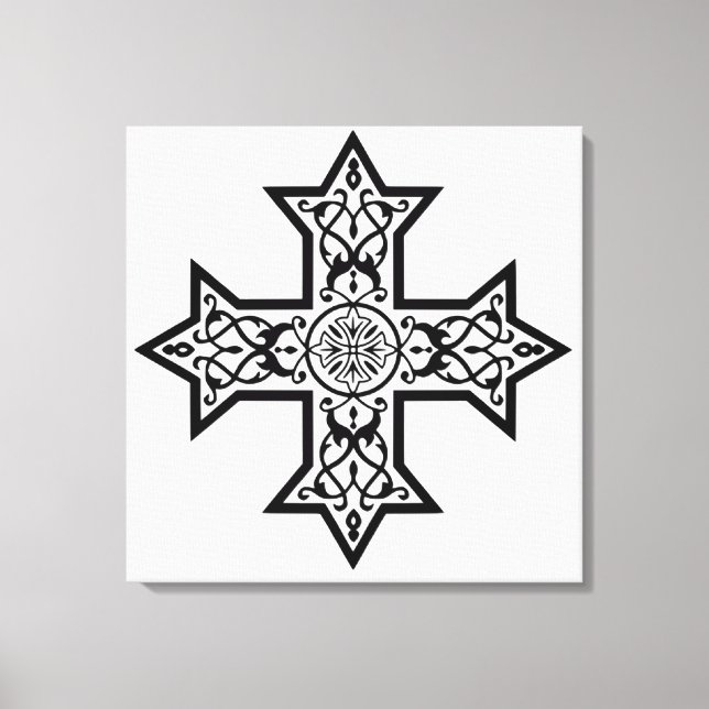 Coptic Cross Canvas Print (Front)