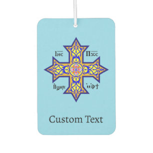 Coptic Cross Car Air Freshener