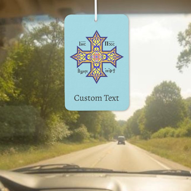 Coptic Cross Car Air Freshener (Creator Uploaded)