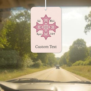 Coptic Cross Car Air Freshener
