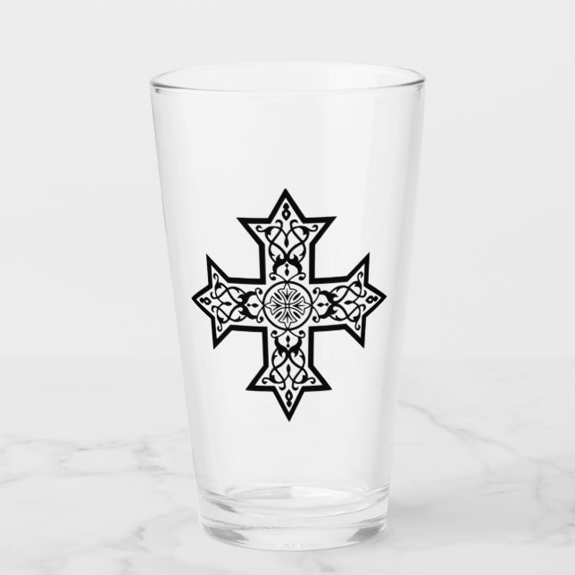 Coptic Cross Glass (Front)