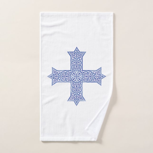 Coptic cross hand towel (Hand Towel)