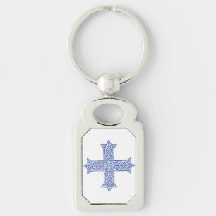 Coptic cross key ring