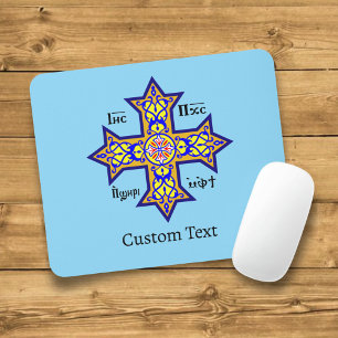 Coptic Cross Mouse Mat