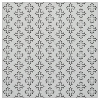 Coptic Cross Outline Pattern Fabric
