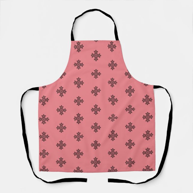Coptic Cross Premium Fine Art Apron (Front)