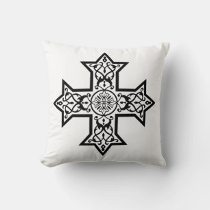 Coptic Cross Premium Fine Art Cushion