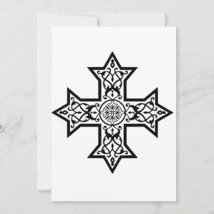 Coptic Cross Premium Fine Art Holiday Card