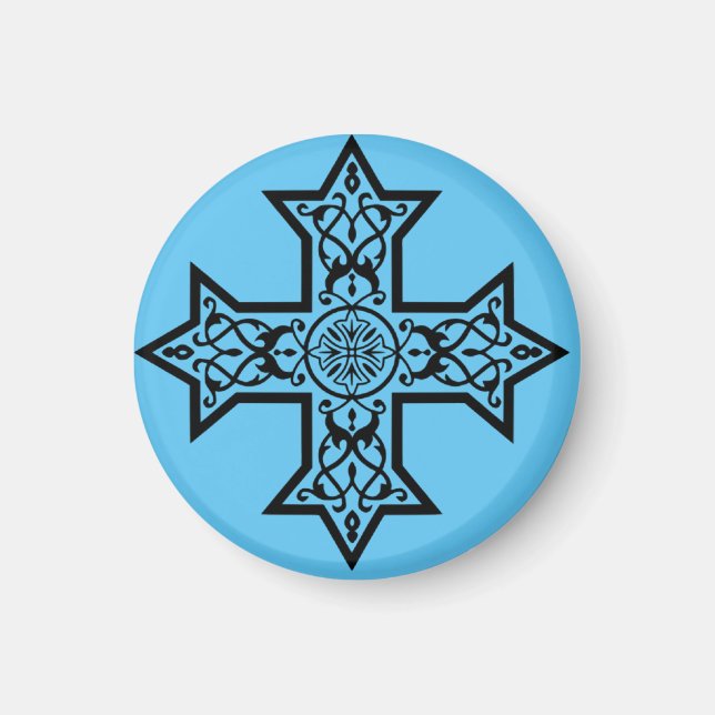 Coptic Cross Premium Fine Art Magnet (Front)