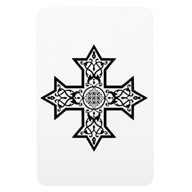 Coptic Cross Premium Fine Art Magnet (Vertical)