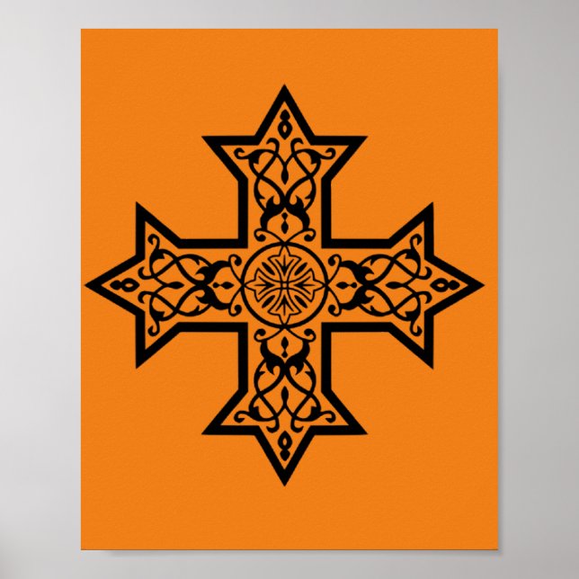 Coptic Cross Premium Fine Art Poster (Front)