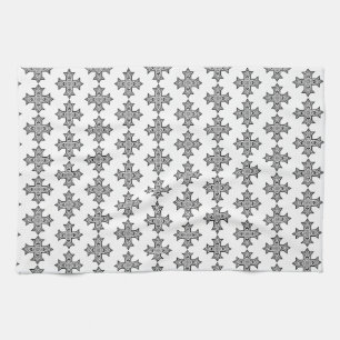Coptic Cross Premium Fine Art Tea Towel