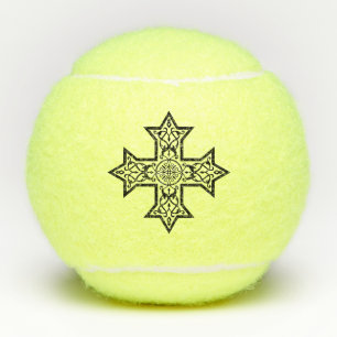 Coptic Cross Premium Fine Art Tennis Balls