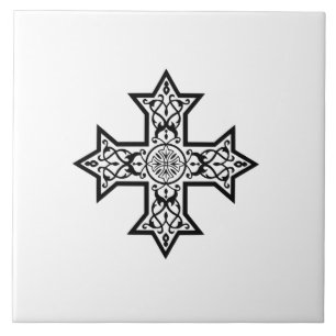 Coptic Cross Premium Fine Art Tile