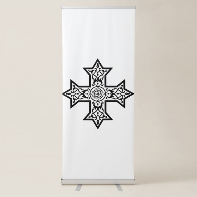 Coptic Cross Retractable Banner (Front)