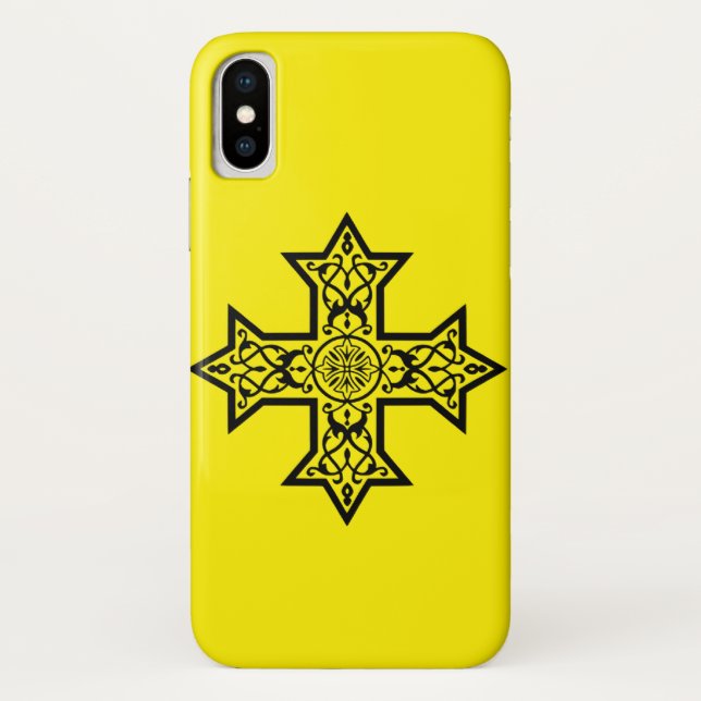 Coptic Cross Symbol of Egyptian Christianity Case-Mate iPhone Case (Back)