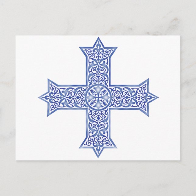 Coptic Cross Symbol of Egyptian Christianity Holiday Postcard (Front)