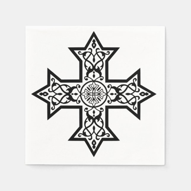 Coptic Cross Symbol of Egyptian Christianity Napkin (Front)