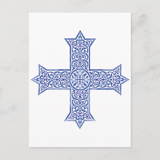 Coptic Cross Symbol of Egyptian Christianity Postcard (Front)