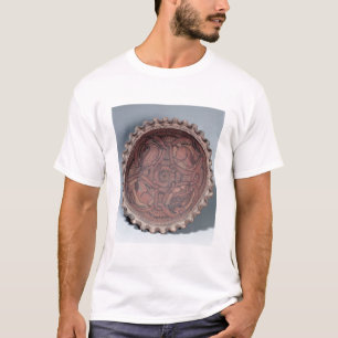 Coptic cup, painted terracotta with swag borders, T-Shirt