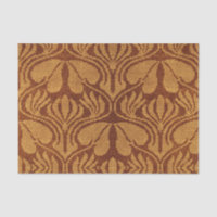 Coptic embroidery pattern  - Orange leaves