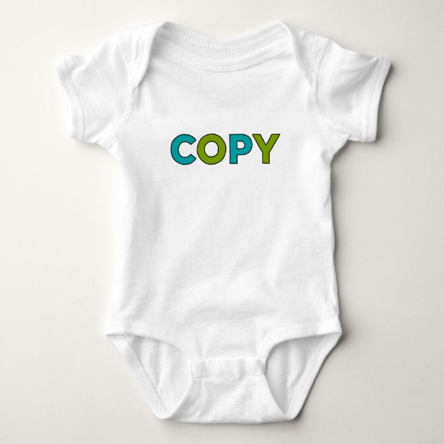 COPY - Copy & Paste for Twins Baby Bodysuit (Front)