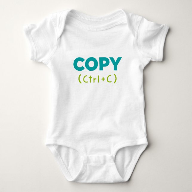 COPY (Ctrl+C) Copy & Paste Baby Bodysuit (Front)