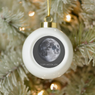 Copy Moon Joy Ceramic Ball Christmas Ornament